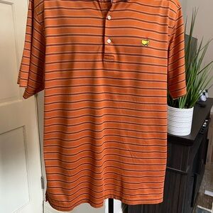 Master’s Classic Orange Striped Polo Shirt